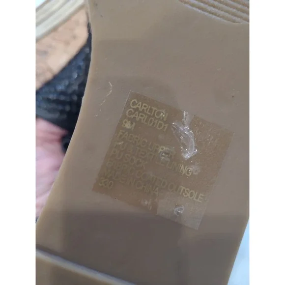 Steve Madden Carlton Espadrille Platform black women SZ 9M contemporary casual - Picture 10 of 10